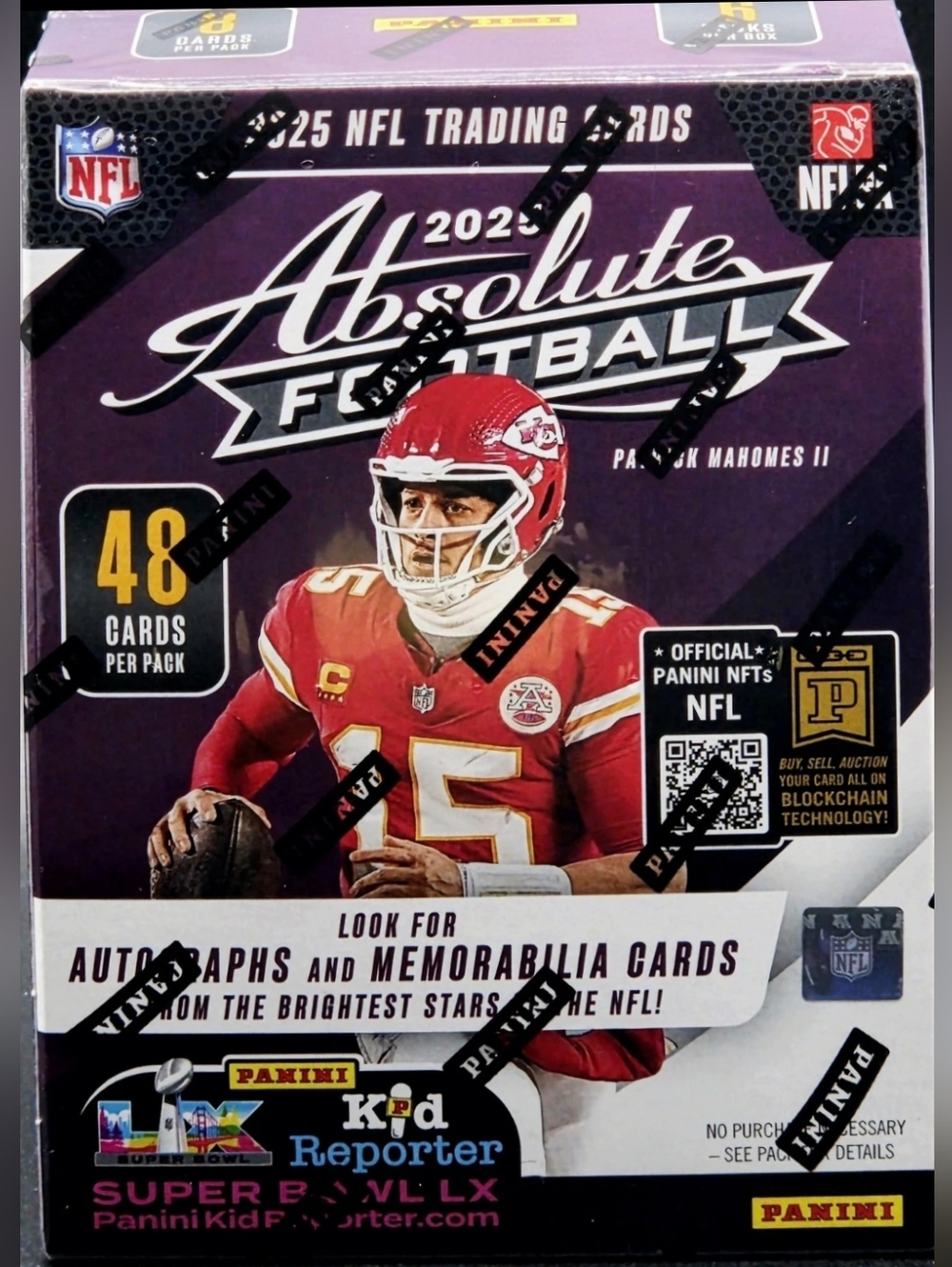The 2025 Panini Absolute Football Blaster Box